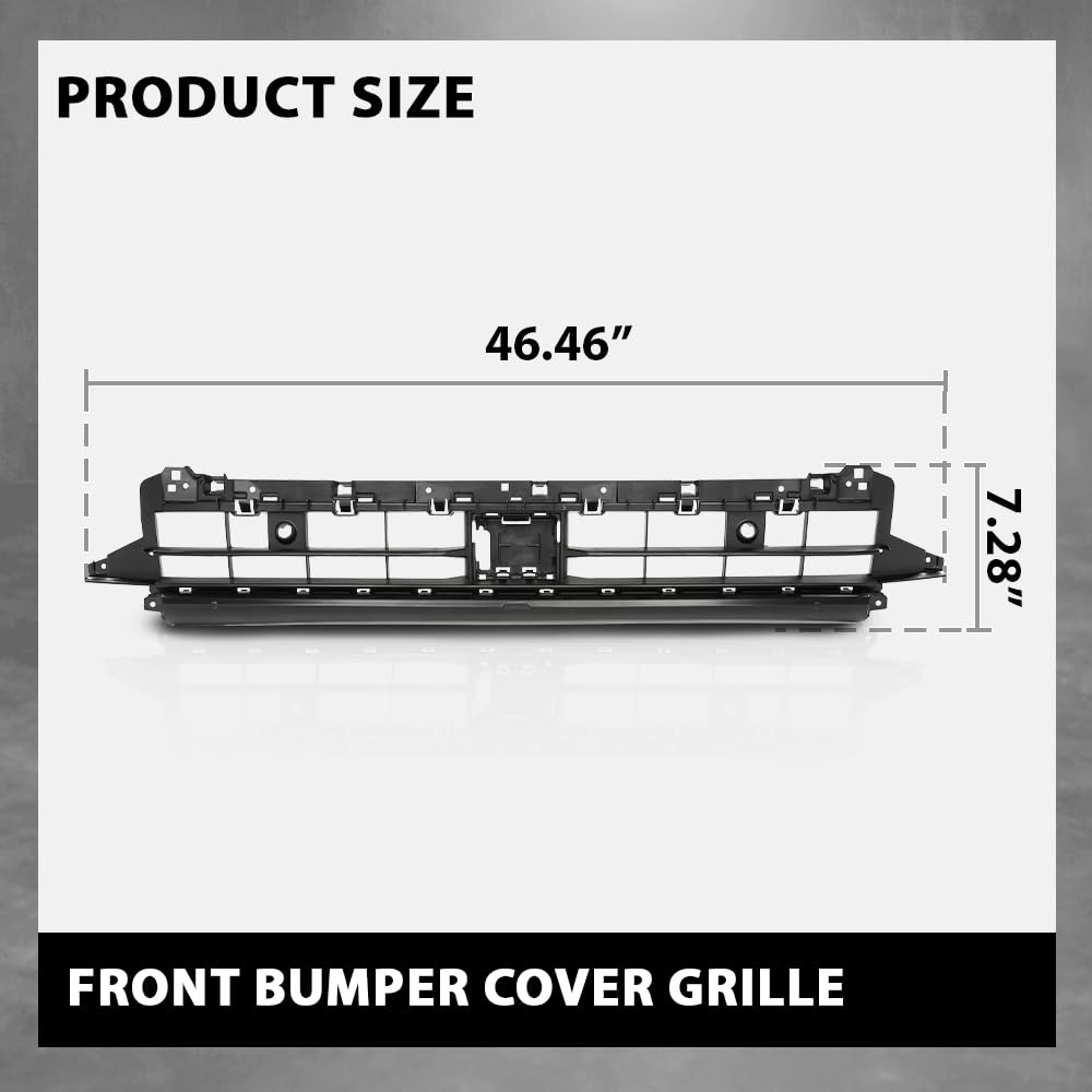 G-PLUS Front Bumper Cover Grille Insert, Compatible with Audi Q3 2019-2024, 83A807683A9B9, 104-11644