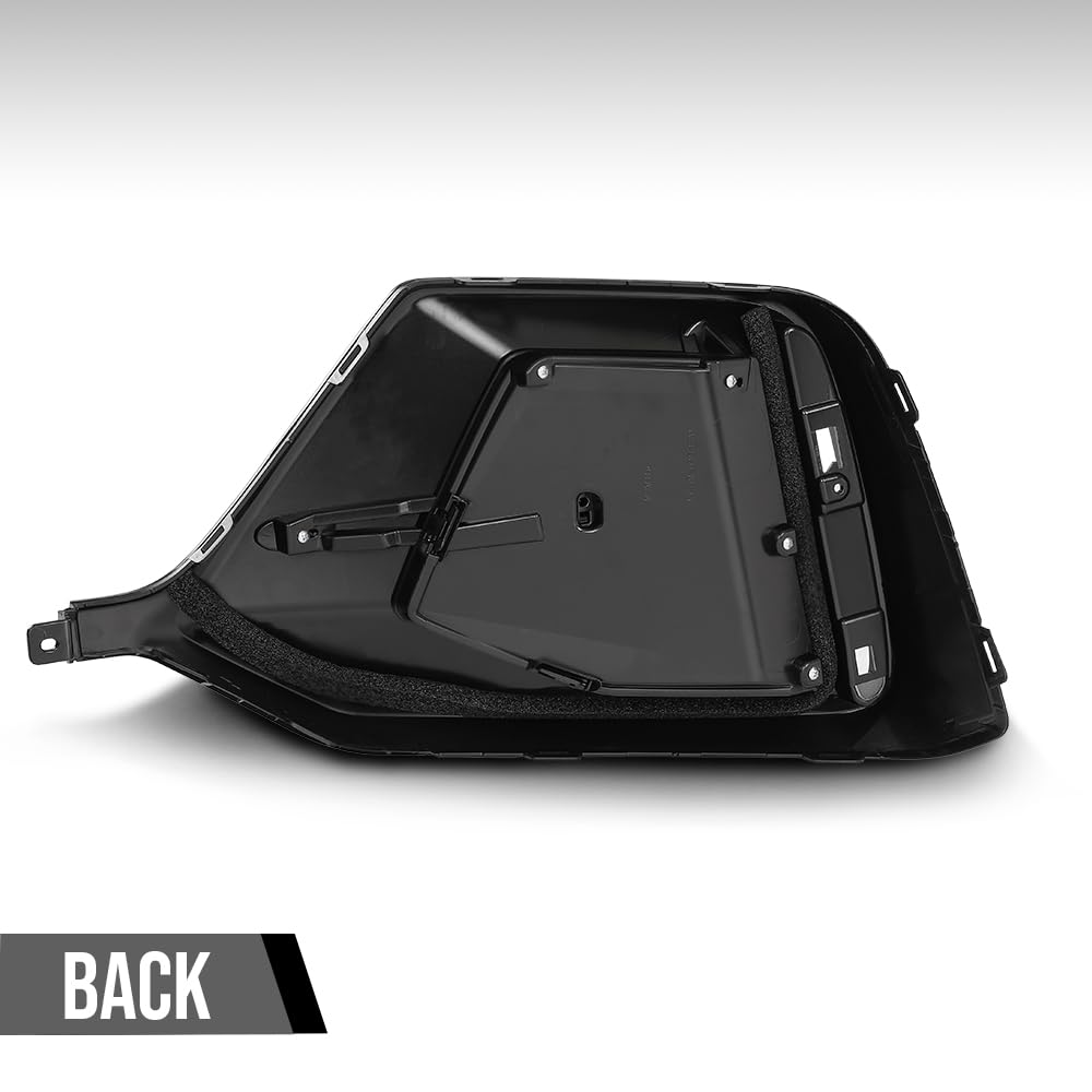 G-PLUS Bumper Trim Rear Left Side Compatible with Honda Civic 2020 2021 HO1138106, HO1138106C Glossy Black