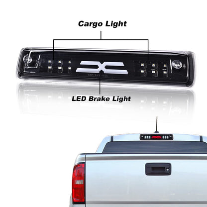 G-PLUS LED 3rd Third X Brake Light Rear Brake Stop Tail Light Fit 2015-2018 Colorado/Canyon GM25971002 52019397 High Mount Stop Light Third Tail Light