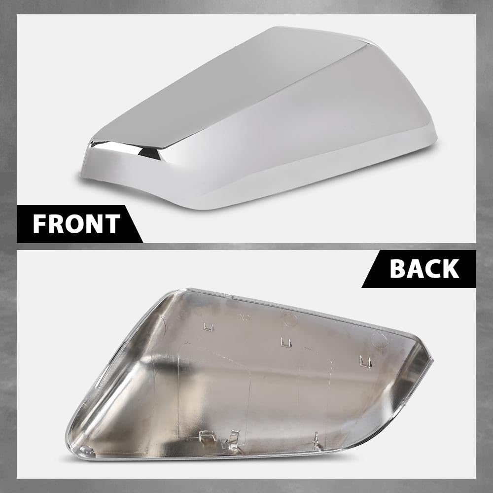 G-PLUS Exterior Mirror Cover Cap Right Passenger Side Compatible with Chevy Equinox GMC Terrain 2018-2021 Chrome