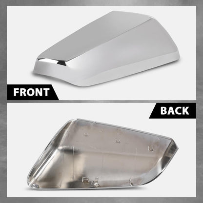 G-PLUS Exterior Mirror Cover Cap Right Passenger Side Compatible with Chevy Equinox GMC Terrain 2018-2021 Chrome