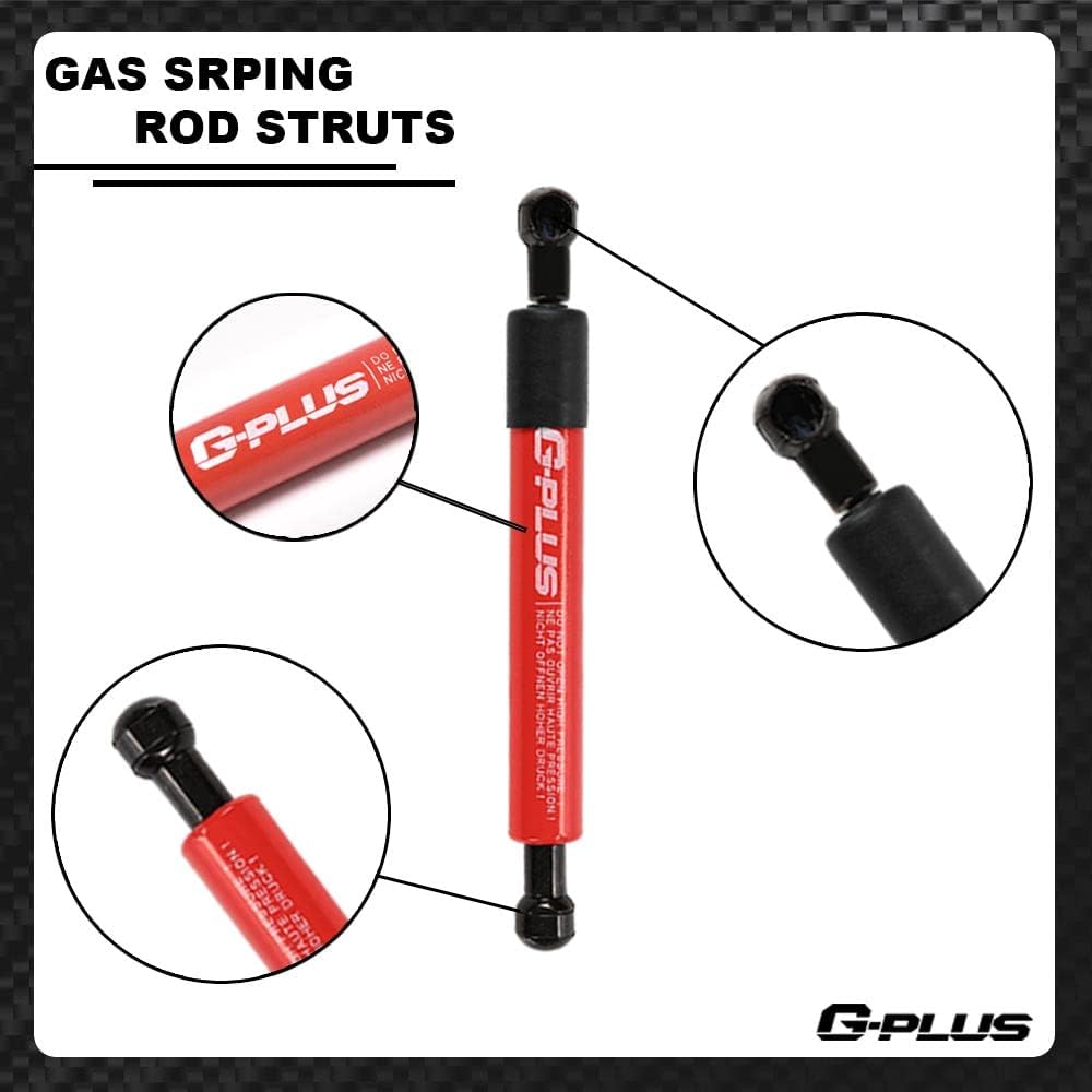 G-PLUS Lift Supports Gas Spring Struts Shocks Compatible with Dodge Ram 1500 2500 3500 2009-2018 Gas Struts for Heavy Lid Matt Red