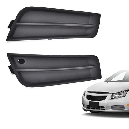 G-PLUS Front Bumper Fog Lamp Cover Compatible with 2011 2012 2013 2014 Chevy Cruze Eco/LS/LT/LTZ Fog Light Cover Fog Lamp Bezel Trim Frame 94831150 94831149