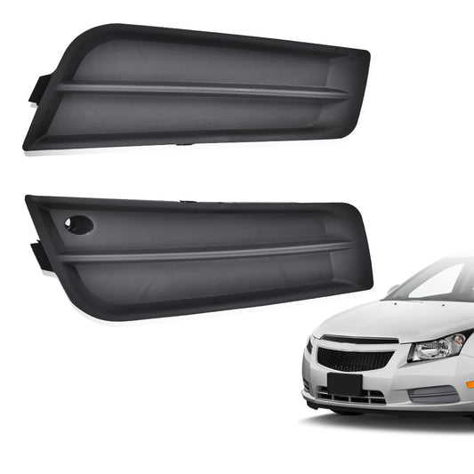 G-PLUS Front Bumper Fog Lamp Cover Compatible with 2011 2012 2013 2014 Chevy Cruze Eco/LS/LT/LTZ Fog Light Cover Fog Lamp Bezel Trim Frame 94831150 94831149