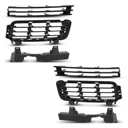 G-PLUS Front Bumper Grille Compatible with Range Rover 2013 2014 2015 2016 2017 Black Grill Insert LR046709