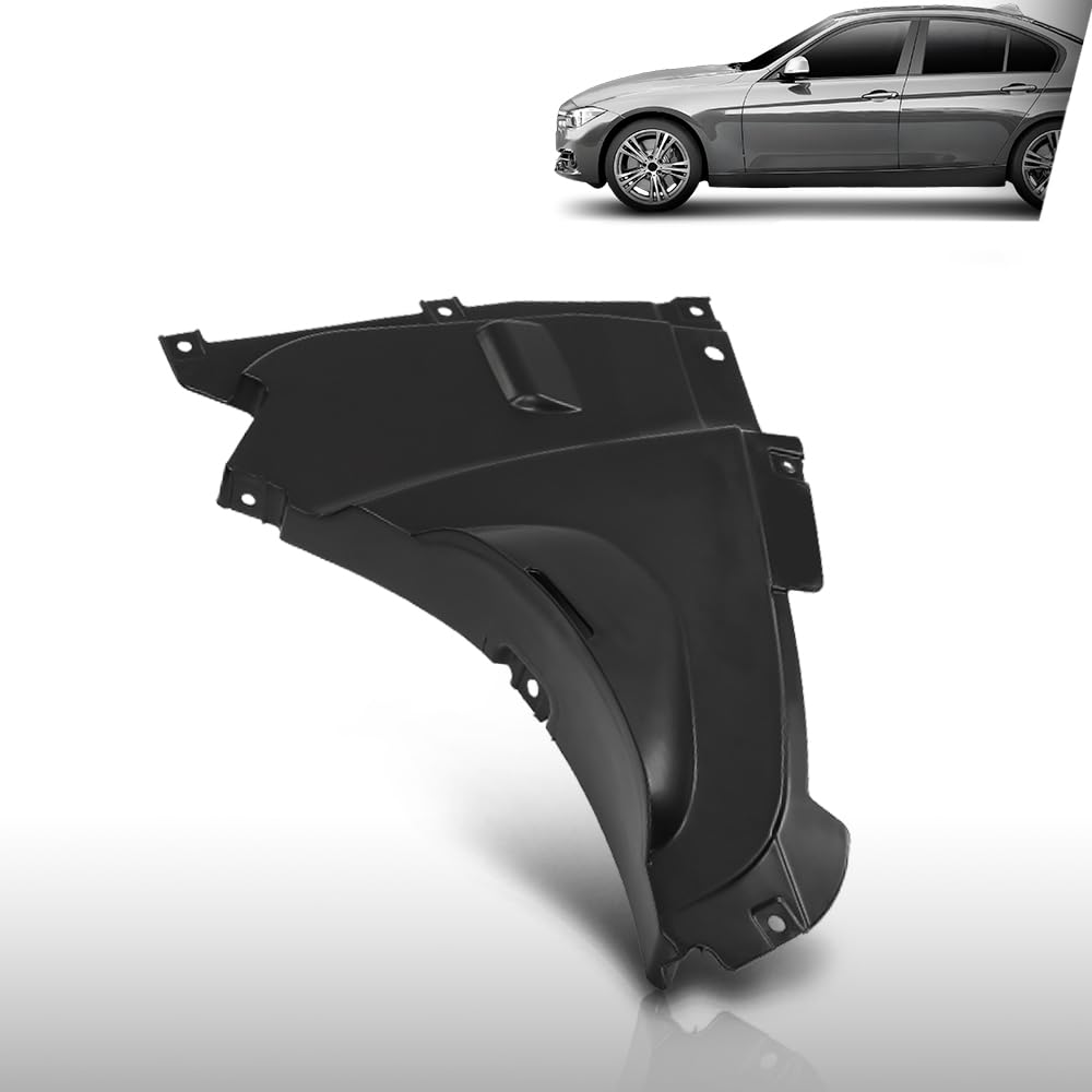 G-PLUS Front Lower Driver Left Side Fender Liner Fit BMW 320i/320i xDrive Base 2013-2018 51718055019, BM1250125 Black
