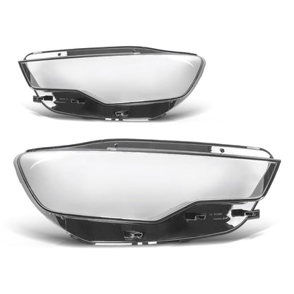 G-PLUS Headlight Lens Cover Compatible with Audi A6 C7 2011-2015 Left & Right Pair Front Headlamp Lens Cover Clear