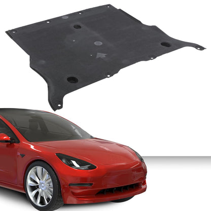 G-PLUS Black Front Under Engine Cover Splash Guard Compatible with Tesla Model 3 2017 2018 2019 2020 2021 2022 2023 1104312-00-B