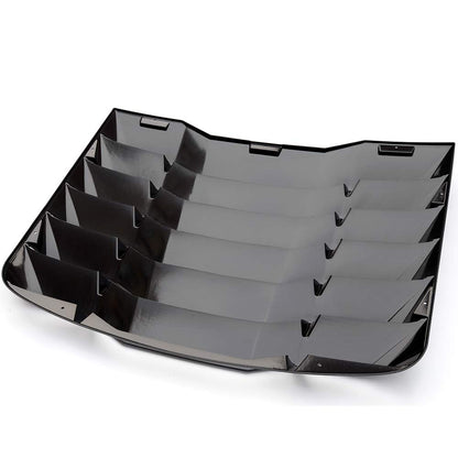 G-PLUS ABS Matte Black Rear Window Windshield Slotted Louvers Sun Shade Cover Replacement for Nissan 350Z 3.5L 2003 2004 2005 2006 2007 2008