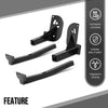 G-PLUS Front Camper Tie Downs Bar Compatible with Ford F250 F350 F450 Super Duty 2011-2016 8 Feet Bed Length Black