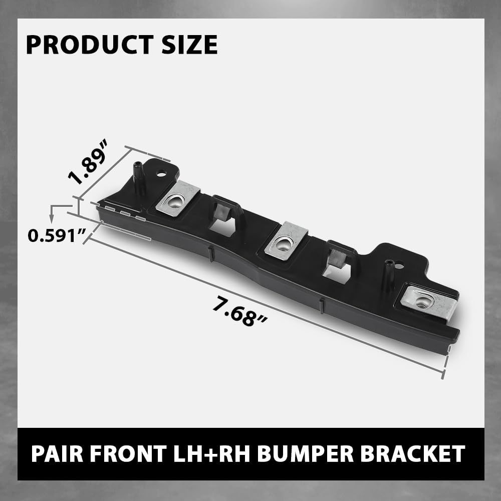 G-PLUS Pair Front Bumper Bracket, Compatible with Ford Escape 2017-2019, LH & RH 2PCS, FO1042151, FO1043151