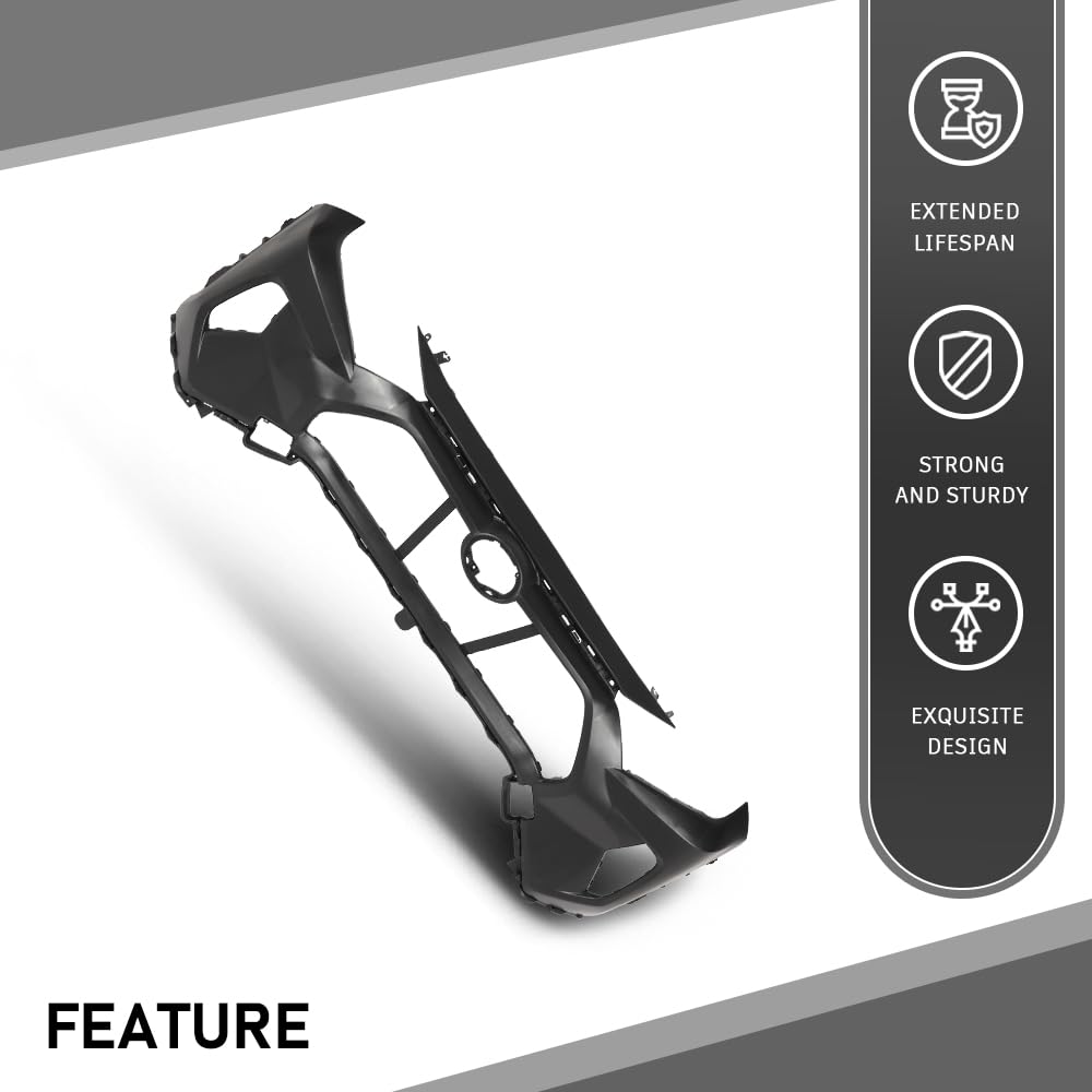 G-PLUS Front Bumper Cover Compatible with Toyota RAV4 2019-2024 521194A916, TO1000451
