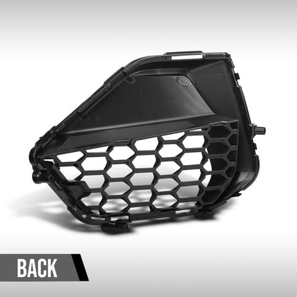 G-PLUS Front Right Corner Grille Compatible with Ford Mustang GT 2024-2025 Black