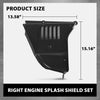 G-PLUS Engine Splash Shield Driver and Passenger Side Compatible with BMW 525i/530i Base 2004-2007,Fit BMW 545i 2004-2005,Fit BMW 525xi/530xi/550i/M5 Base 2006-2007 51717033754 51717033753