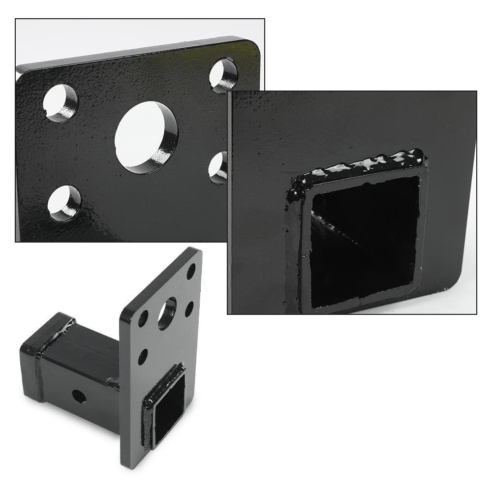 G-PLUS 2" Feet Steel Receiver Hitch with Hitch Pin Compatible with Hmmwv Humvee Military Black Powder Coated