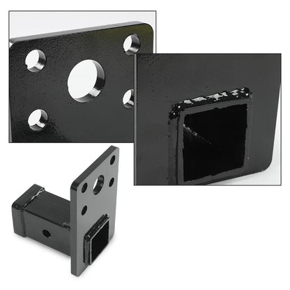 G-PLUS 2" Feet Steel Receiver Hitch with Hitch Pin Compatible with Hmmwv Humvee Military Black Powder Coated