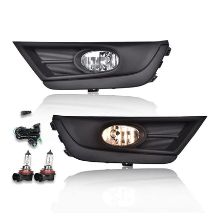 G-PLUS Front Bumper Driving Fog Lamp Compatible with 2017-2018 CR-V models only Fog Light Assembly Left Driver Right Passenger Side HO2592141 HO2593141