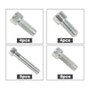 G-PLUS Small Block Stainless Steel Engine Bolt Kit Set Compatible with 265, 283, 302, 305, 327, 350, and 400 SB Chevy Engines w/Headers (NON-EFI)