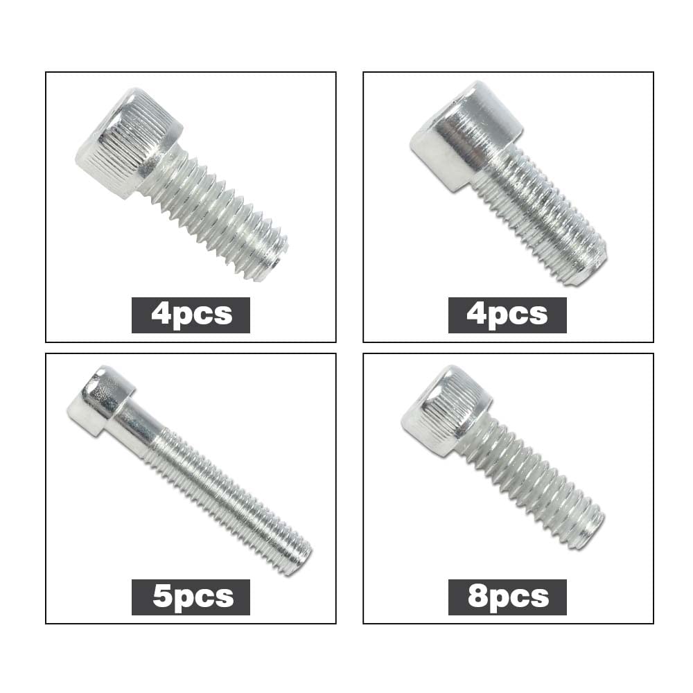 G-PLUS Small Block Stainless Steel Engine Bolt Kit Set Compatible with 265, 283, 302, 305, 327, 350, and 400 SB Chevy Engines w/Headers (NON-EFI)