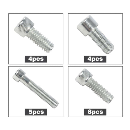 G-PLUS Small Block Stainless Steel Engine Bolt Kit Set Compatible with 265, 283, 302, 305, 327, 350, and 400 SB Chevy Engines w/Headers (NON-EFI)