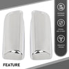 G-PLUS Pair Door Mirror Covers Chrome, Compatible with Peterbilt 579 2013-2023, LH Driver & RH Passenger Side 2PCS