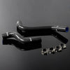 G-PLUS Silicone Radiator Coolant Hose Kit Clamps Compatible With Toyota EP91 Starlet Glanza V-Type 4E-FTE 1996-1999,Black