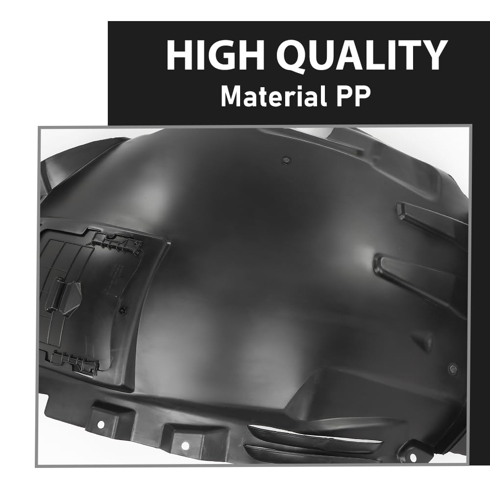 G-PLUS Front Passenger Side Forward Fender Liner Fit Benz GLE300d 2016,Fit Benz GLE350/GLE400 2016-2019,Fit GLE43/GLE450 AMG 2016-2019,Fit GLE550/GLE550e 2016-2018 1668802905, MB1249187
