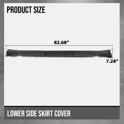 G-PLUS Side Skirt Lower Rocker Molding Cover Left & Right Side Compatible with Tesla Model 3 2017-2022 1089831-00-D, 1089830-00-D Black