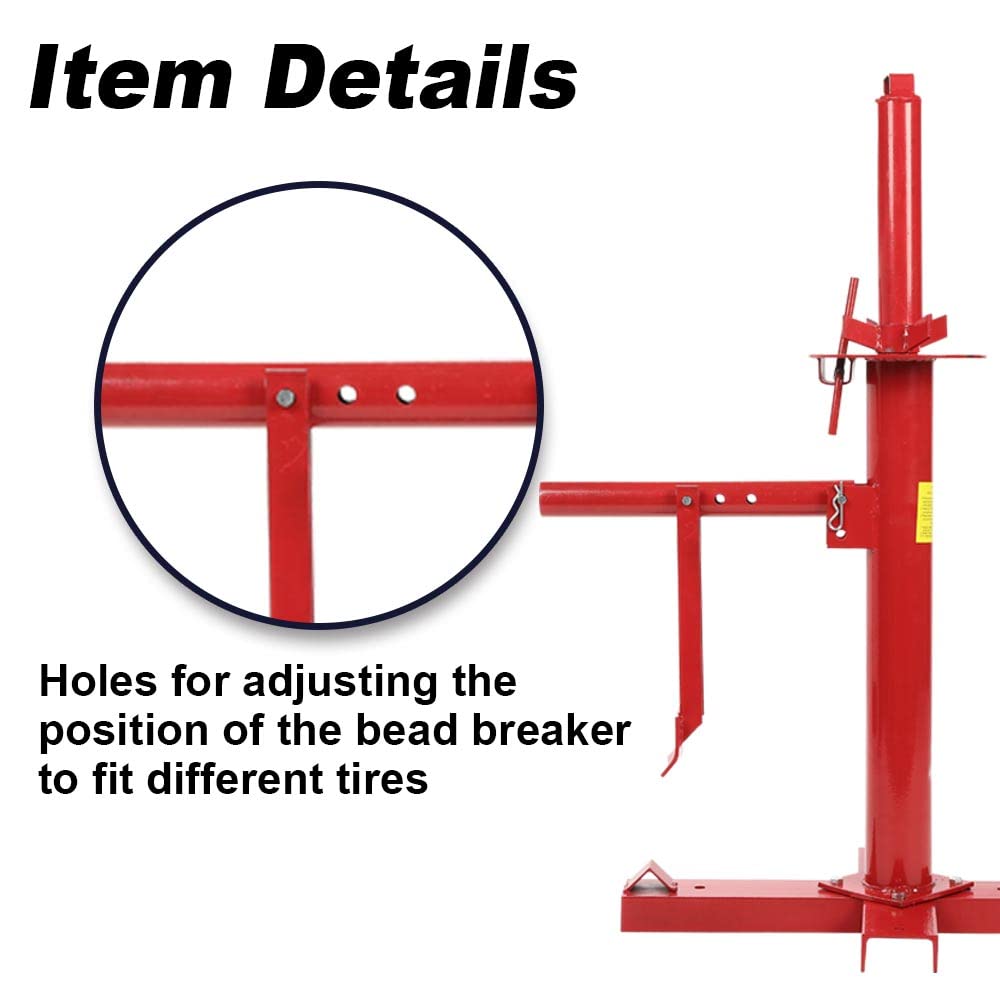 G-PLUS Manual Tire Changer, Tire Bead Breaker, Portable Hand Tool Manual Car Tire Changer for Garage & Auto Shop