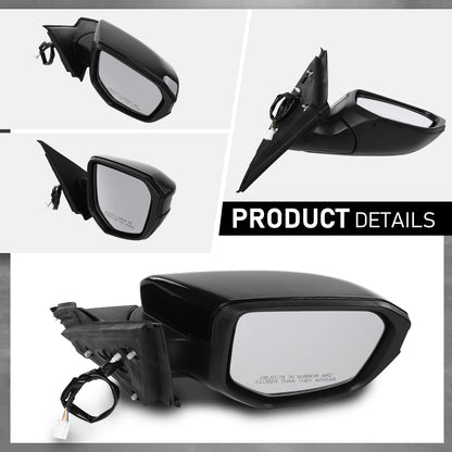 G-PLUS Power Mirror w/ 3-Pin Right Passenger Side Compatible with Honda Civic DX 2016-2020/Fit Honda Civic LX 2015-2021 Manual Folding 76208TBAA03ZA-PFM 76208TBAC03ZA-PFM Glossy Black