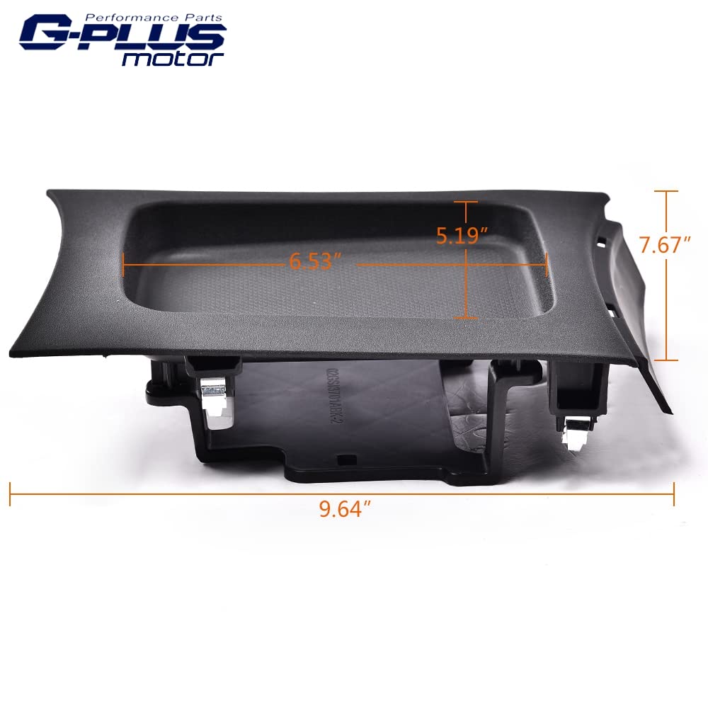 G-PLUS Shifter Console Tray Bezel Compatible with 2011-2017 Dodge Charger,Gear Shift Indicator Bezel 1RN52AAAAC Black