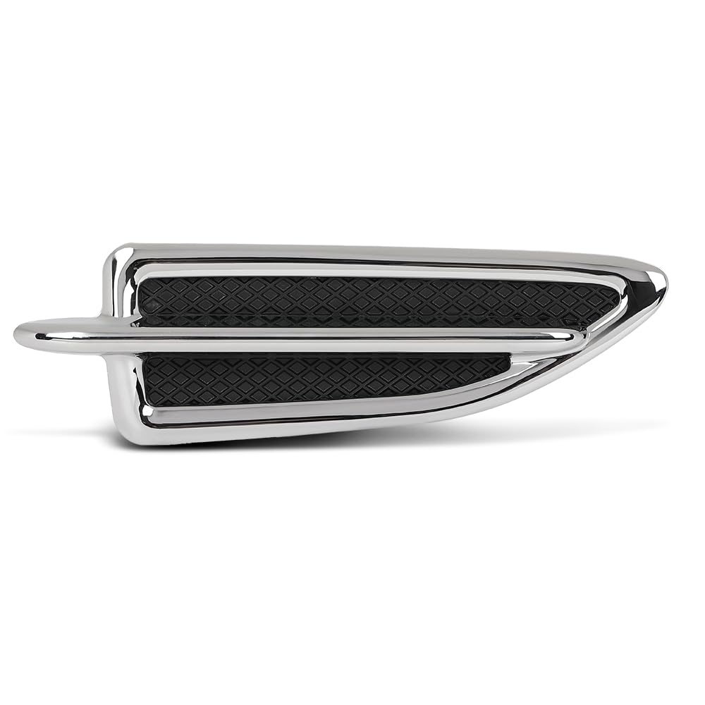 G-PLUS Right Fender Vent Insert Chrome Molding Trim, Compatible with Ford Escape 2013-2015, Passenger Side, FO1267100, CJ5Z16228AB