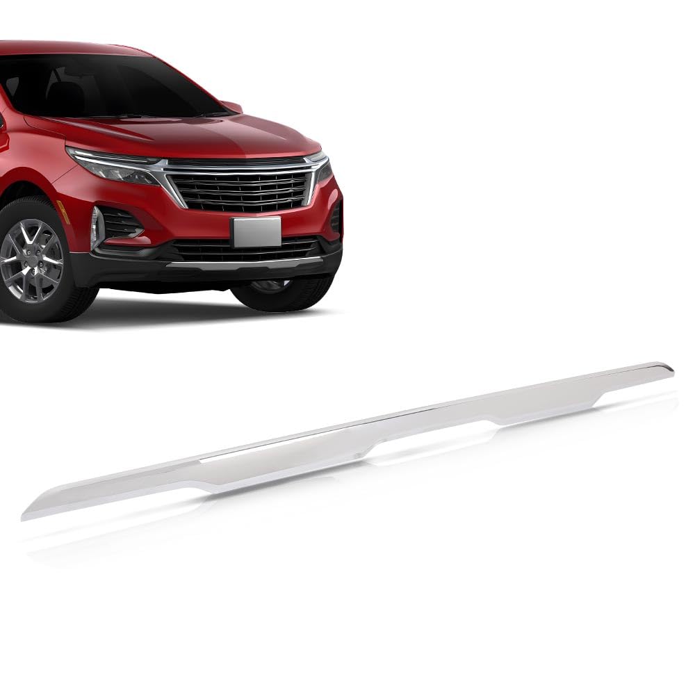 G-PLUS Front Lower Bumper Cover Molding Compatible with Chevy Equinox 2022-2023 84792993, GM1044146 Black Chrome