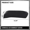 G-PLUS Center Console Cover Compatible with Ford Explorer 2011-2018 Armrest Cover Console Lid Protector Cushion Pad, Black Microfiber Leather Skin