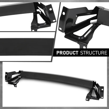 G-PLUS Front Lower Bumper Reinforcement Steel Compatible with Cadillac SRX (submodel: Base, Luxury, Performance, Premium) 2010-2016 20810856, GM1007111 Black