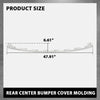 G-PLUS Rear Center Bumper Cover Molding Face Bar Step Pad Trim Chrome, Compatible with Ford Explorer 2018-2019, JB5Z17C830AA, FO1144116