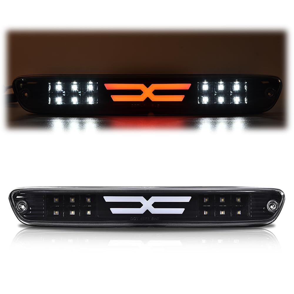G-PLUS LED 3rd Third Center High Mount X Stop Light Lamp Compatible with Chevy Colorado 2004-2012/Fit GMC Canyon 2006-2008 Isuzu I-Series Tail Brake Light 15286505