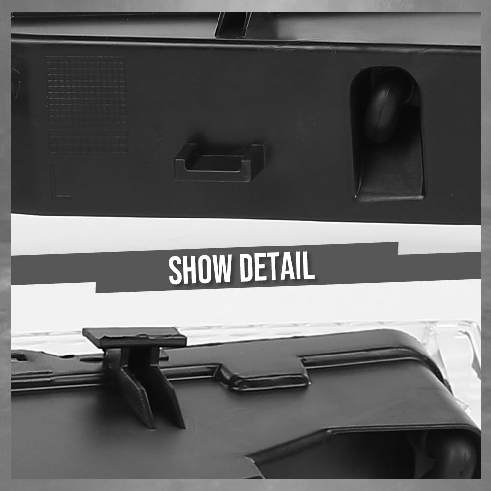 G-PLUS Parking Light Driver and Passenger Side Pair Compatible with Audi Q7 2007 2008 2009 4L0953041A, AU2530103, 4L0953042A, AU2531103 Black