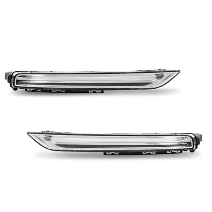 G-PLUS Pair LED Fog Lamps DRL Daytime Running Lights, Compatible with Porsche Cayenne 958 2015-2017, LH Driver RH Passenger 2PCS, 95863118130, 95863118230