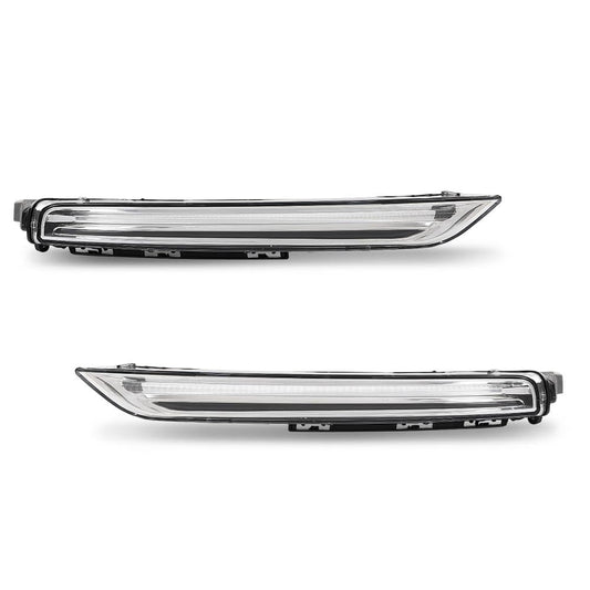 G-PLUS Pair LED Fog Lamps DRL Daytime Running Lights, Compatible with Porsche Cayenne 958 2015-2017, LH Driver RH Passenger 2PCS, 95863118130, 95863118230