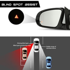 G-PLUS Rear View Mirror for Benz E300 W213 2016-2020 Left Blind Spot White Product Details