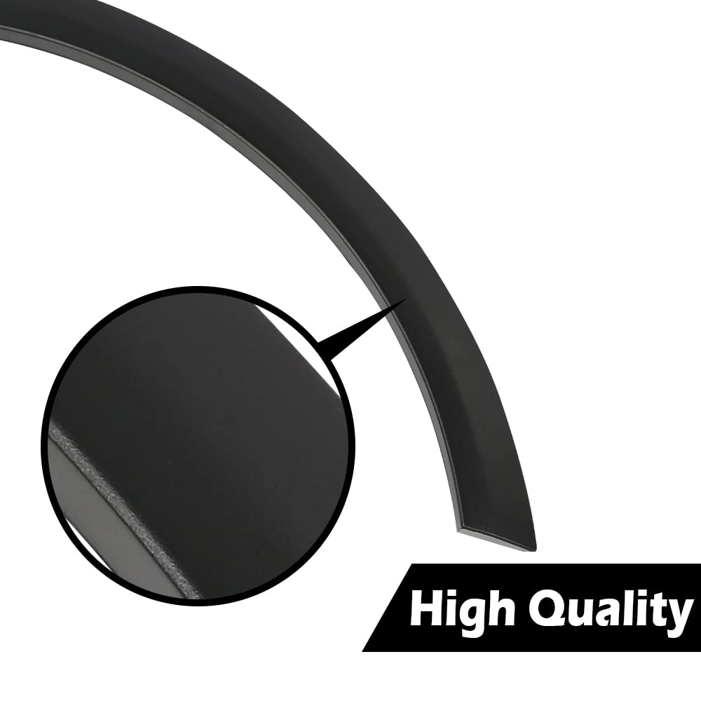 G-PLUS Rear Left Wheel Fender Arch Flare Trim Compatible with Tesla Model X 2016-2021 Wheel Opening Molding Arch Trim Eyebrow Protector Black