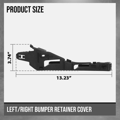G-PLUS Left ＆ Right Front Bumper Retainer Compatible with Porsche Cayenne (submodel: Base, S, S Hybrid, Turbo) 2011 2012 2013 2014 95850504900, 95850505000 Black