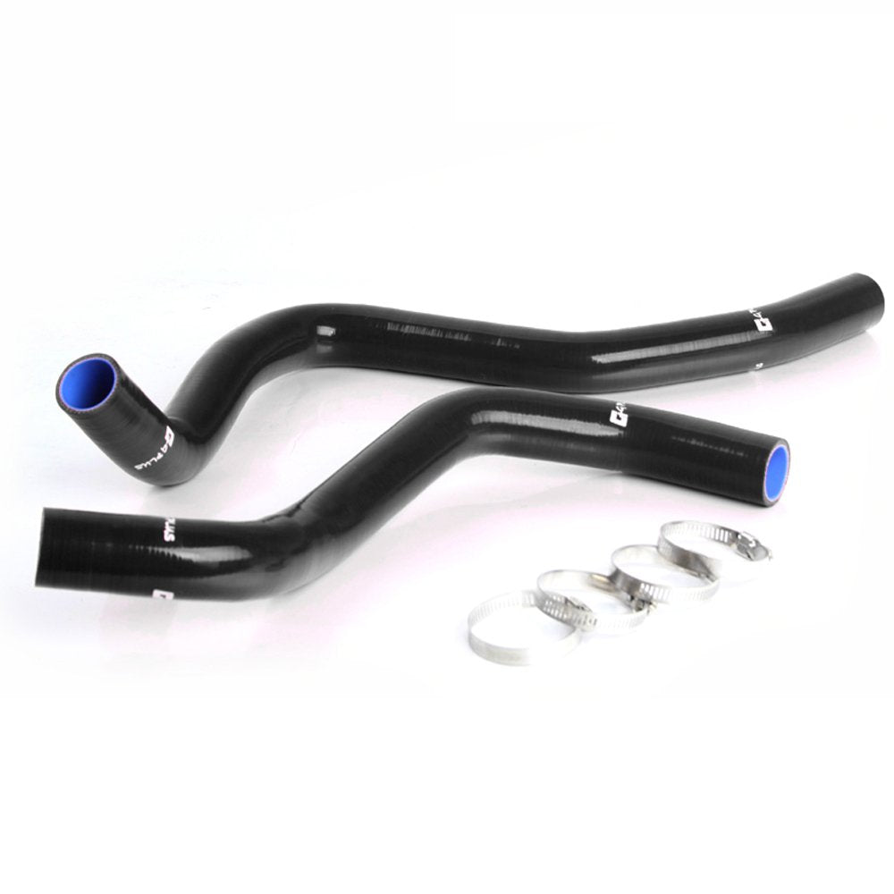 2pcs Silicone Radiator Coolant Hose Kit Clamps Replacement For Honda Accord V6 3.0l 6 Cylinder 1998 1999 2000 2001 2002 Black