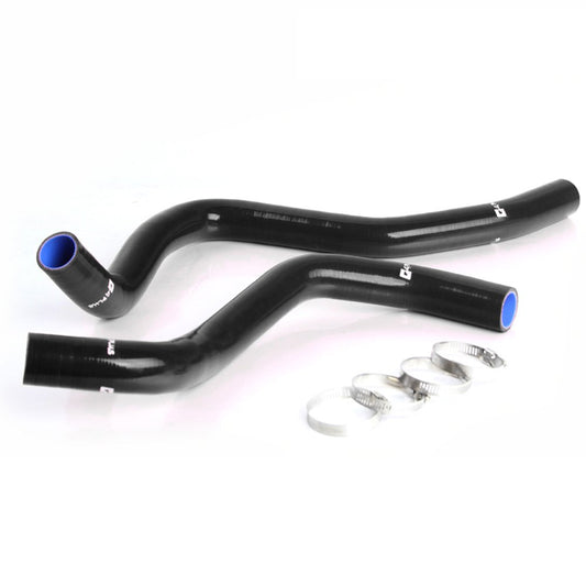 2pcs Silicone Radiator Coolant Hose Kit Clamps Replacement For Honda Accord V6 3.0l 6 Cylinder 1998 1999 2000 2001 2002 Black