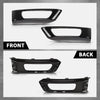 G-PLUS Pair Front Fog Light Lamp Trim Bezel Black Compatible with Land Rover Range Rover Sport Without SVR 2014-2017