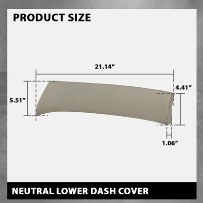 G-PLUS Lower Dash Cover Compatible with Toyota Solara 2004-2008 Dashboard Cover Beige