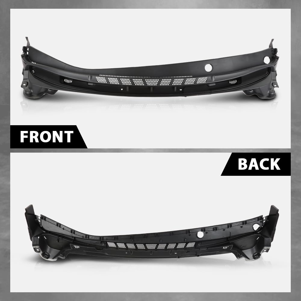G-PLUS Cowl Top Panel Vent Windshield Wiper Motor Cover Compatible with Elantra 2014-2016 Black