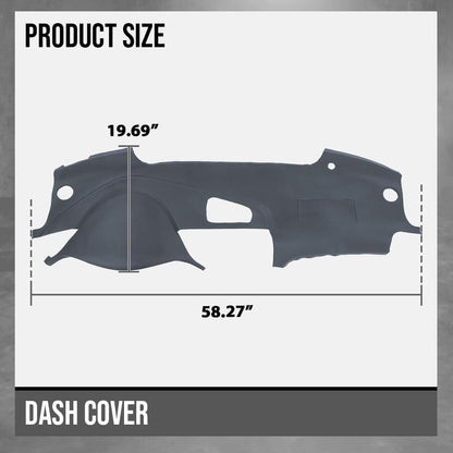 G-PLUS TPE Molded Dashboard Dash Cover Compatible with Honda Acura TL 2004 2005 2006 2007 2008 Dash Board Cover (Light Gray)