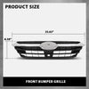 G-PLUS Front Grille Chrome & Black Compatible with Subaru Legacy 2013-2014 91121AJ13A, SU1200157